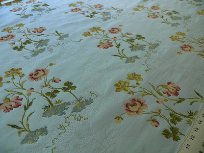 Brunschwig &amp; Fils Antoinette Woven Lampas Powder Blue 89719-206