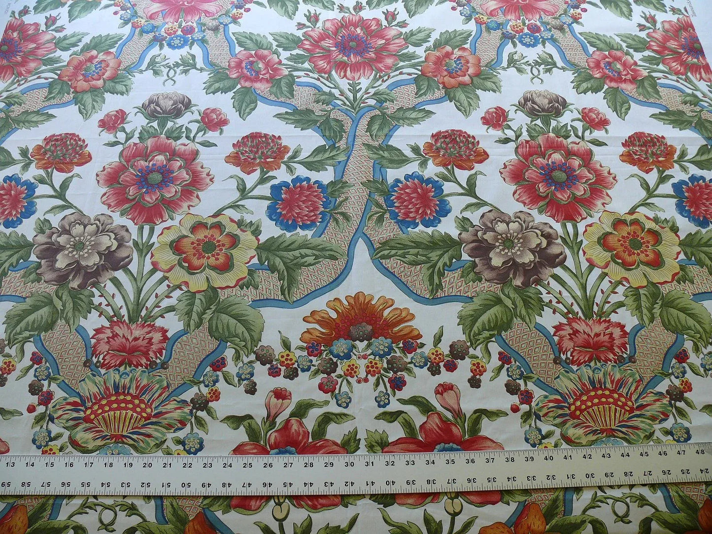 By yard Tassinari and Chatel Louise Marie French Court Print Cotton MSRP USD 424/y