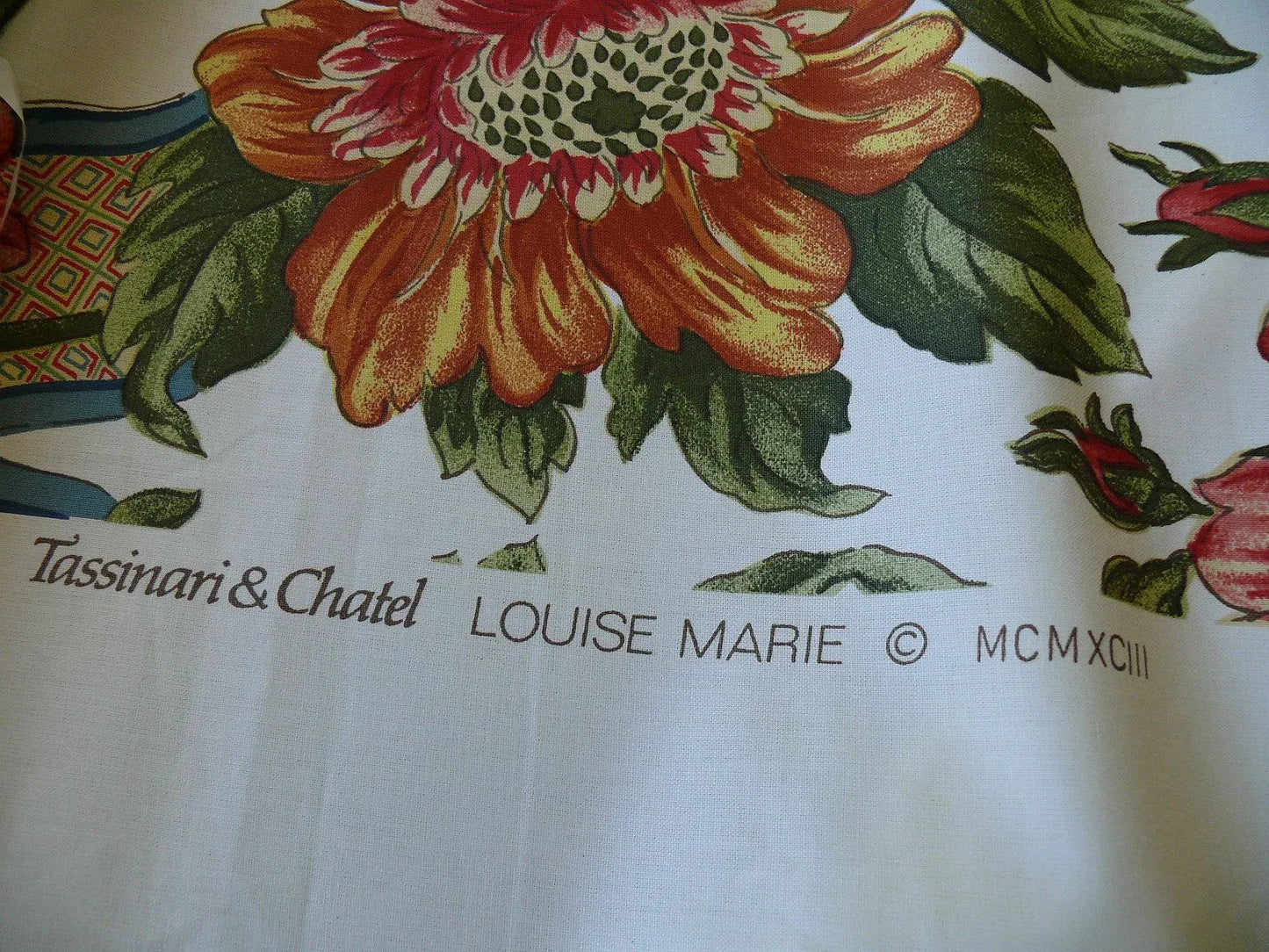 By yard Tassinari and Chatel Louise Marie French Court Print Cotton MSRP USD 424/y