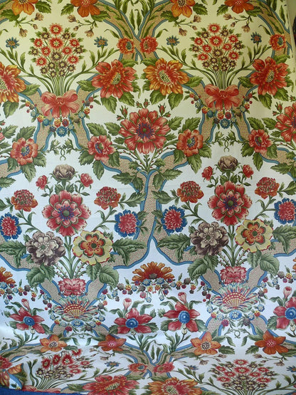 By yard Tassinari and Chatel Louise Marie French Court Print Cotton MSRP USD 424/y