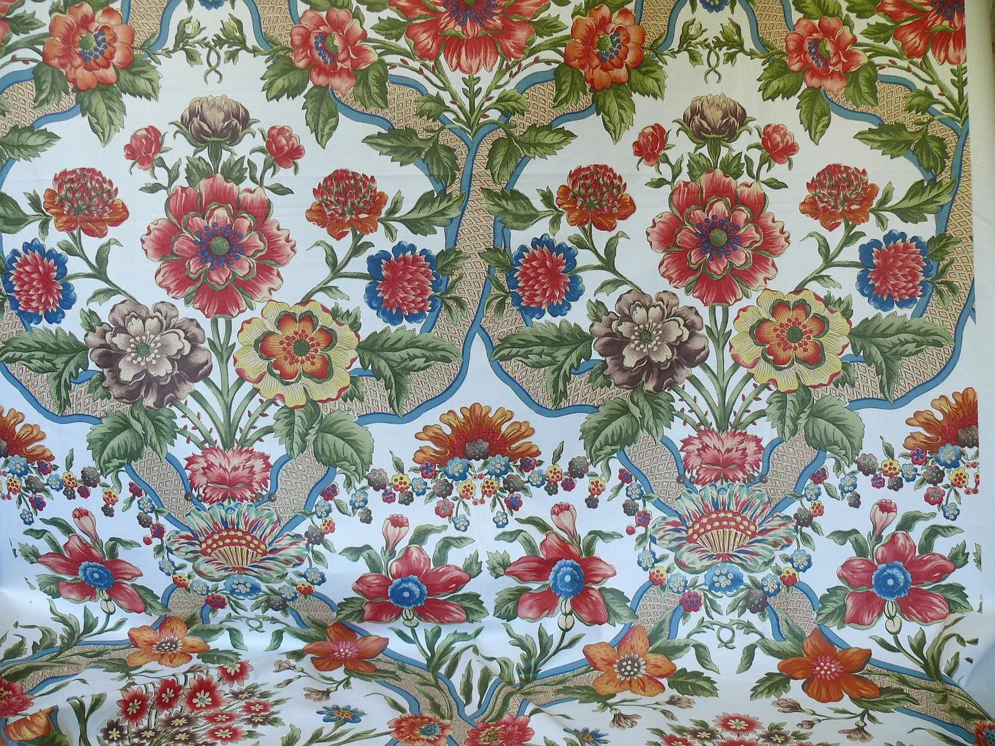 By yard Tassinari and Chatel Louise Marie French Court Print Cotton MSRP USD 424/y