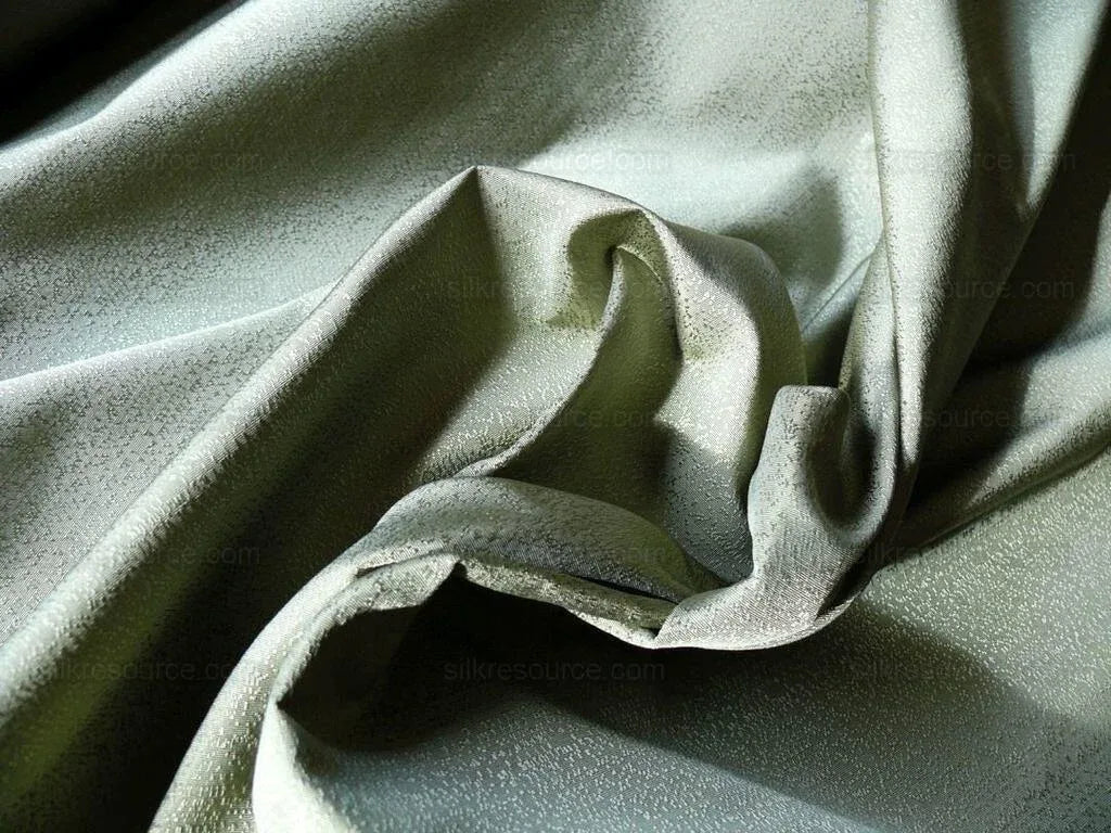 By yard Lee Jofa Staccato Silk Weave Olivet Demure Green Speckled Texture Silk MSRP USD198/y