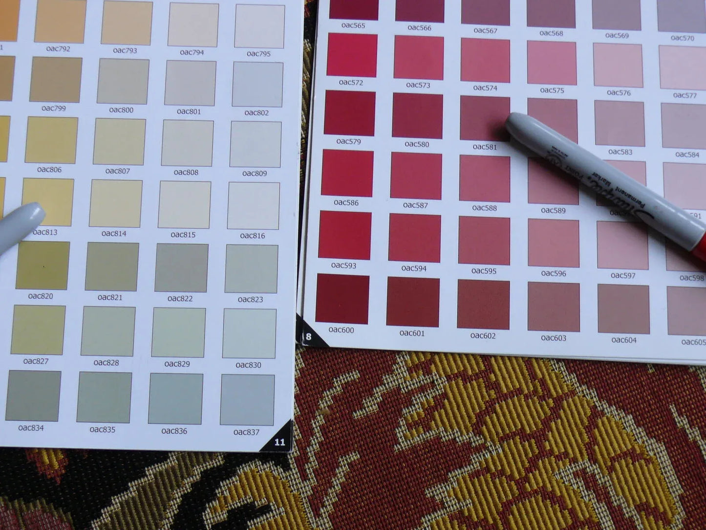 Clarence House Chinon Tapestry Pom &amp; Lotus Acanthus Flora Noir MSRP USD 396/Y