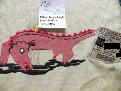 Clarence House Jungle Book Applique Embroidery Panther Elephant MSRP USD 300+/Y