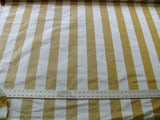 4.125Y Scalamandre Silk Tafetta  White and Taupe Stripe A15G MSRPUSD 460/y