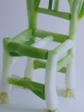 Flower Chair Green Onion Art Installation &amp; Photograph Print Green Onion 8x10"
