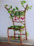 Flower Chair Fuchsia Art Installation and Photograph Print Fuchsia 8x10 inches
