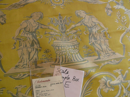 Scalamandre Neoclassical HUNTSMAN"S PRIDE SILK Lampas MSRP$1000+Y E61