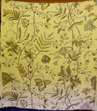 Scalamandre Antoine Natural and White Wool Crewel on Cotton Embroidery 1Y++ MSRP USD 338/Y