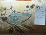 PILLOW KRAVET IMPERIAL KIMONO 24X11" 100% SILK LAMPAS MSRP$270/YD #1483