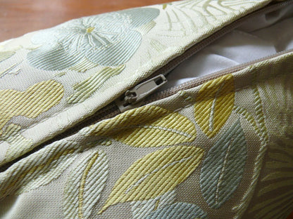 PILLOW KRAVET IMPERIAL KIMONO 24X11" 100% SILK LAMPAS MSRP$270/YD #1483