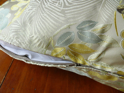 PILLOW KRAVET IMPERIAL KIMONO 24X11" 100% SILK LAMPAS MSRP$270/YD #1483