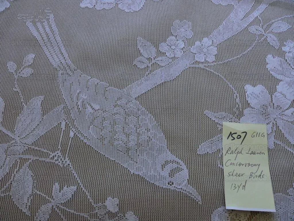 Ralph Lauren Great Conservatory Lace Birds Flowers MSRP USD 300+