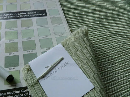 Bty Scalamandre Miele Jade Green Warm Textured Heavy Cotton/poly Blend MSRP USD 110/y