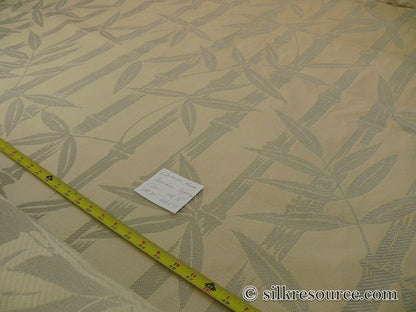 Clarence House Silver Grey White "Le Bamboo" Asian Botanical Tapestry Thick BTY #1541