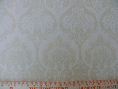 5.5y Single Roll Scalamandre Virtuoso Ivory Wallpaper Renaissance Damask MSRP USD 152