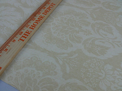 5.5y Single Roll Scalamandre Virtuoso Ivory Wallpaper Renaissance Damask MSRP USD 152
