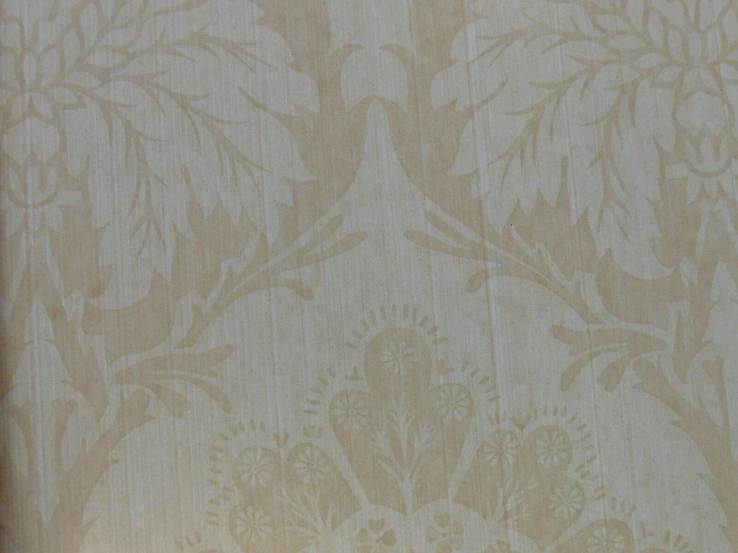 5.5y Single Roll Scalamandre Virtuoso Wheat Wallpaper Renaissance Damask MSRP USD 152