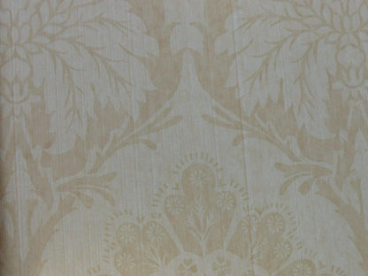 5.5y Single Roll Scalamandre Virtuoso Wheat Wallpaper Renaissance Damask MSRP USD 152
