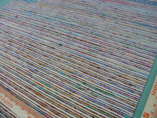 by yard Scalamandre Rainbow Slab Rainbow All Colors Old World Weavers *silk* Metal Wallpaper!