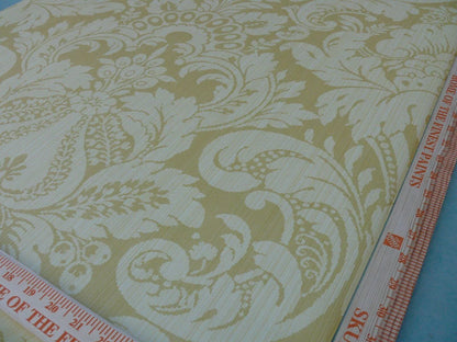 High End Wallpape Scalamandre "daphne  Classic Gold" Renaissance Damask Strie MSRP USD 174/single Roll  Old World Weavers
