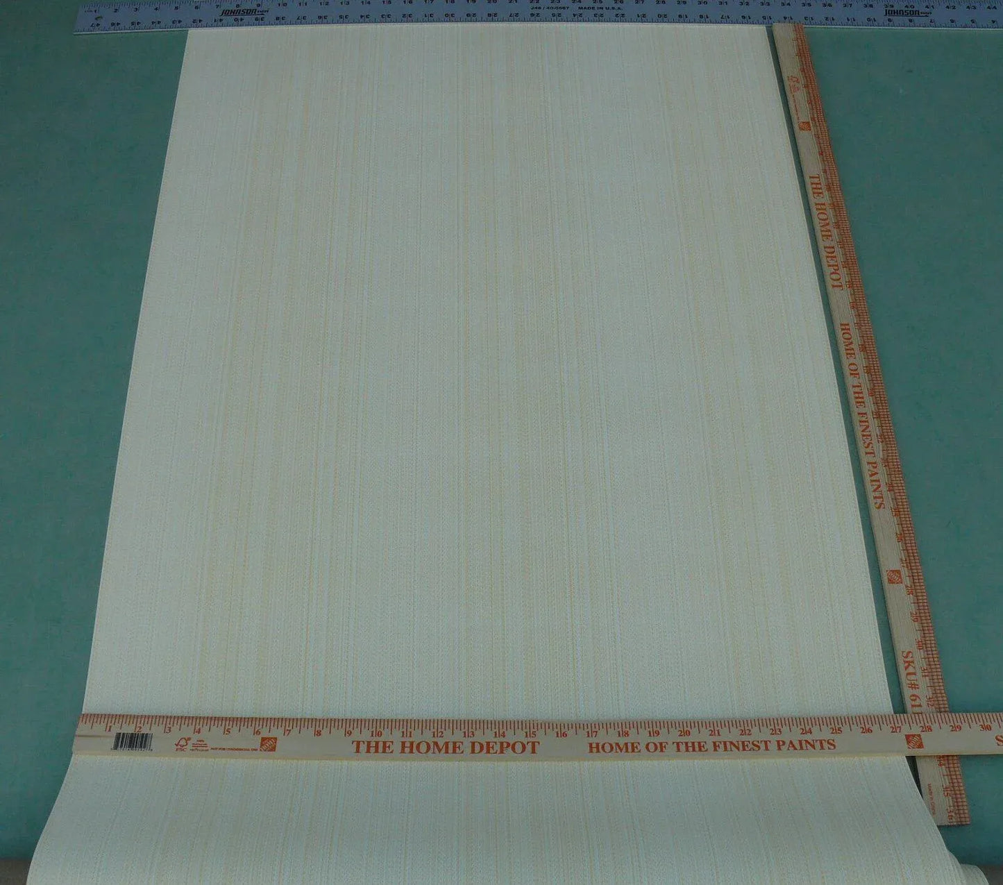 Aria Strie Cornsilk Yellow Light Gold Wallpaper Scalamandre Single Roll 5 Yards MSRP USD 126/single Roll