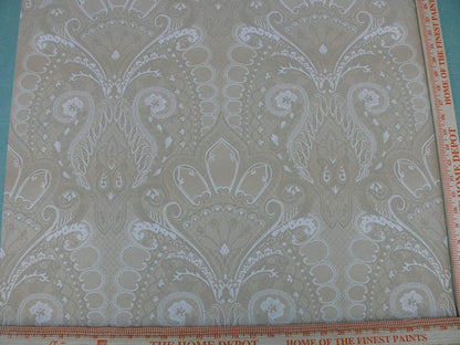 Scalamandre Old World Weavers High End Wallpaper Belluno Sepia Renaissance Lace Damask Tan MSRP USD 146/single Roll