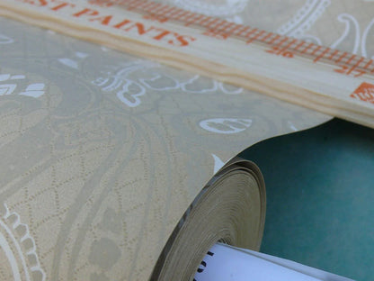 Scalamandre Old World Weavers High End Wallpaper Belluno Sepia Renaissance Lace Damask Tan MSRP USD 146/single Roll