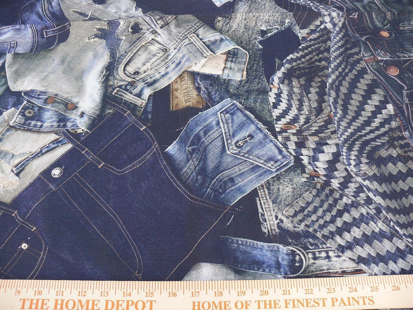 3d 2.4yds Scalamandre Lelievre Square Rp$447/y Jean Paul Gaultier On The Road 1960's Indigo Blue