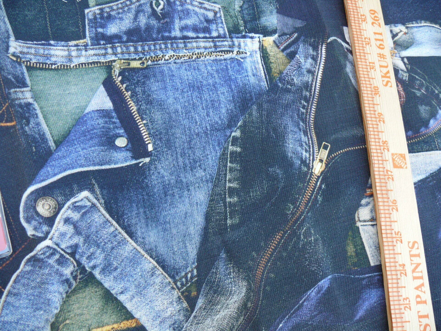 3d 2.4yds Scalamandre Lelievre Square Rp$447/y Jean Paul Gaultier On The Road 1960's Indigo Blue