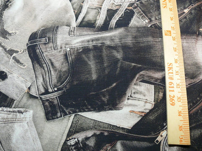 15d 1.25yds Scalamandre Lelievre Square Rp$447/y Jean Paul Gaultier On The Road 1960's Graphite Grey Black