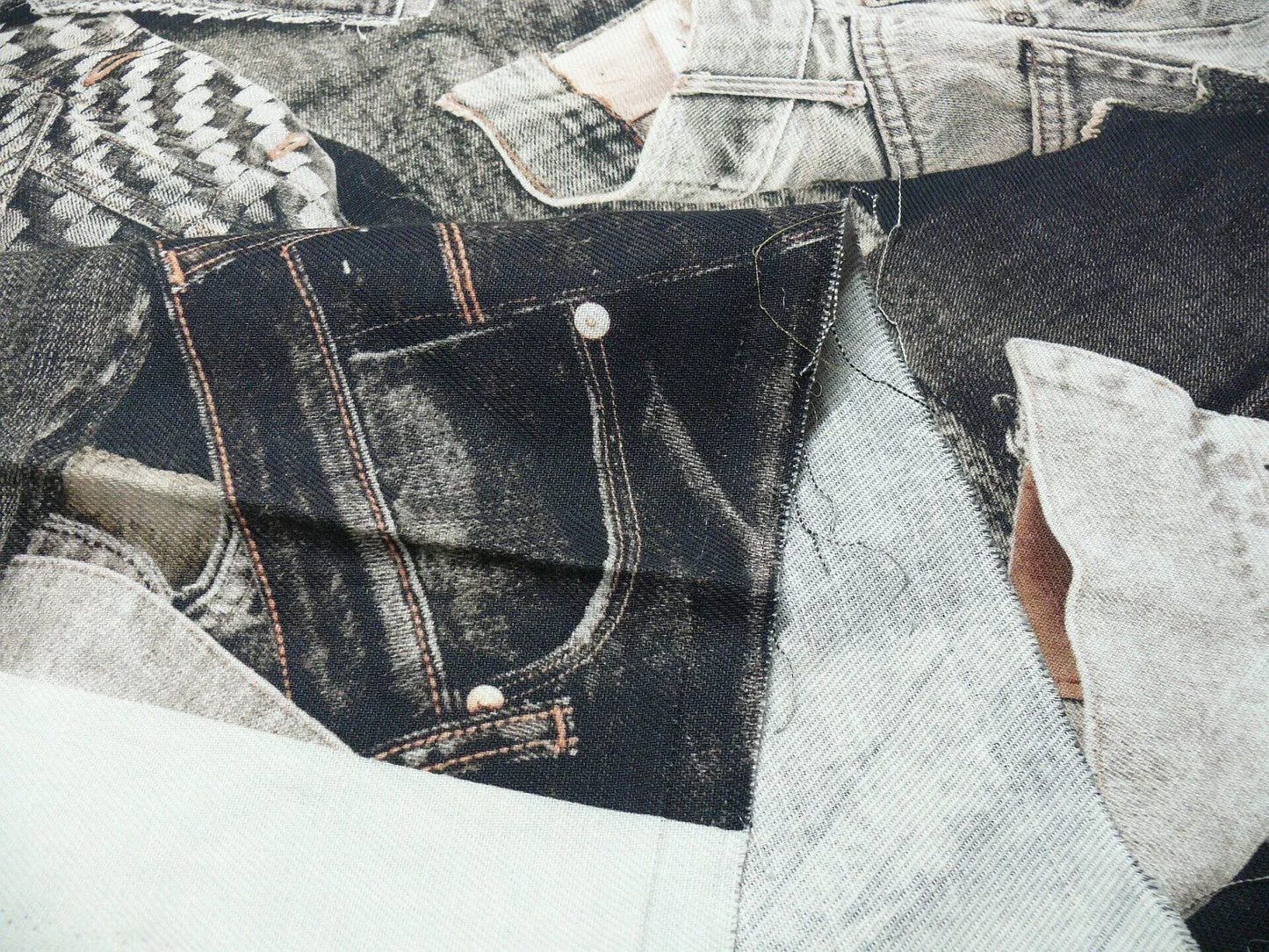 15d 1.25yds Scalamandre Lelievre Square Rp$447/y Jean Paul Gaultier On The Road 1960's Graphite Grey Black