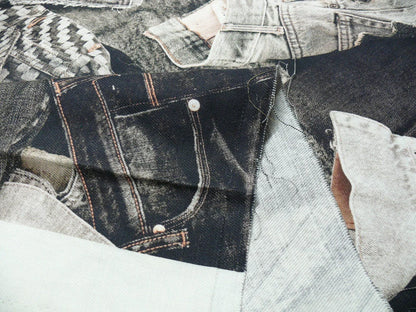 15d 1.25yds Scalamandre Lelievre Square Rp$447/y Jean Paul Gaultier On The Road 1960's Graphite Grey Black