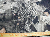 15d 1.25yds Scalamandre Lelievre Square Rp$447/y Jean Paul Gaultier On The Road 1960's Graphite Grey Black