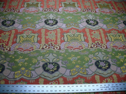 Clarence House Dragon Empress Woven Jacquard Pink Green By Yd MSRP USD 478/Y