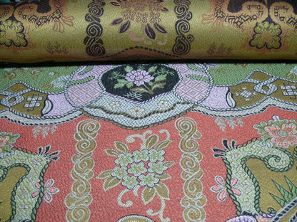 Clarence House Dragon Empress Woven Jacquard Pink Green By Yd MSRP USD 478/Y