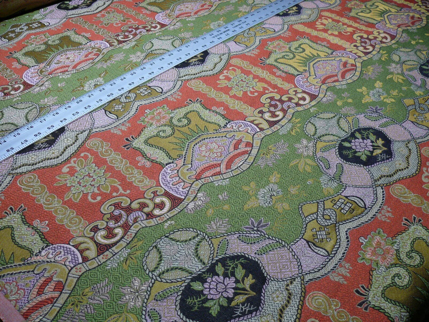 Clarence House Dragon Empress Woven Jacquard Pink Green By Yd MSRP USD 478/Y