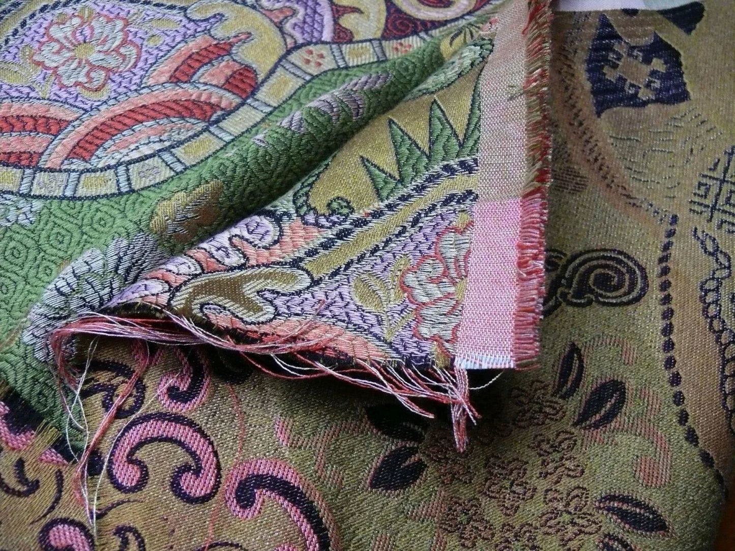 Clarence House Dragon Empress Woven Jacquard Pink Green By Yd MSRP USD 478/Y