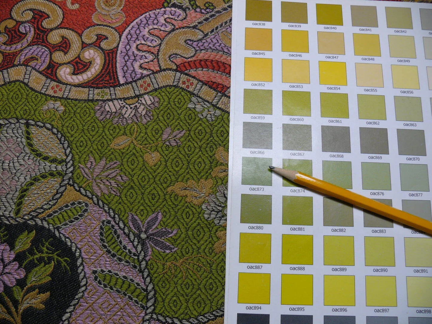 Clarence House Dragon Empress Woven Jacquard Pink Green By Yd MSRP USD 478/Y