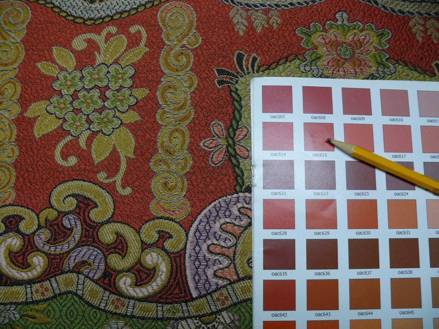 Clarence House Dragon Empress Woven Jacquard Pink Green By Yd MSRP USD 478/Y