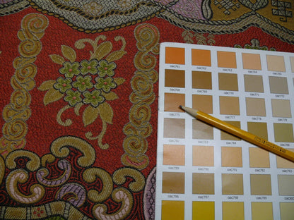 Clarence House Dragon Empress Woven Jacquard Pink Green By Yd MSRP USD 478/Y