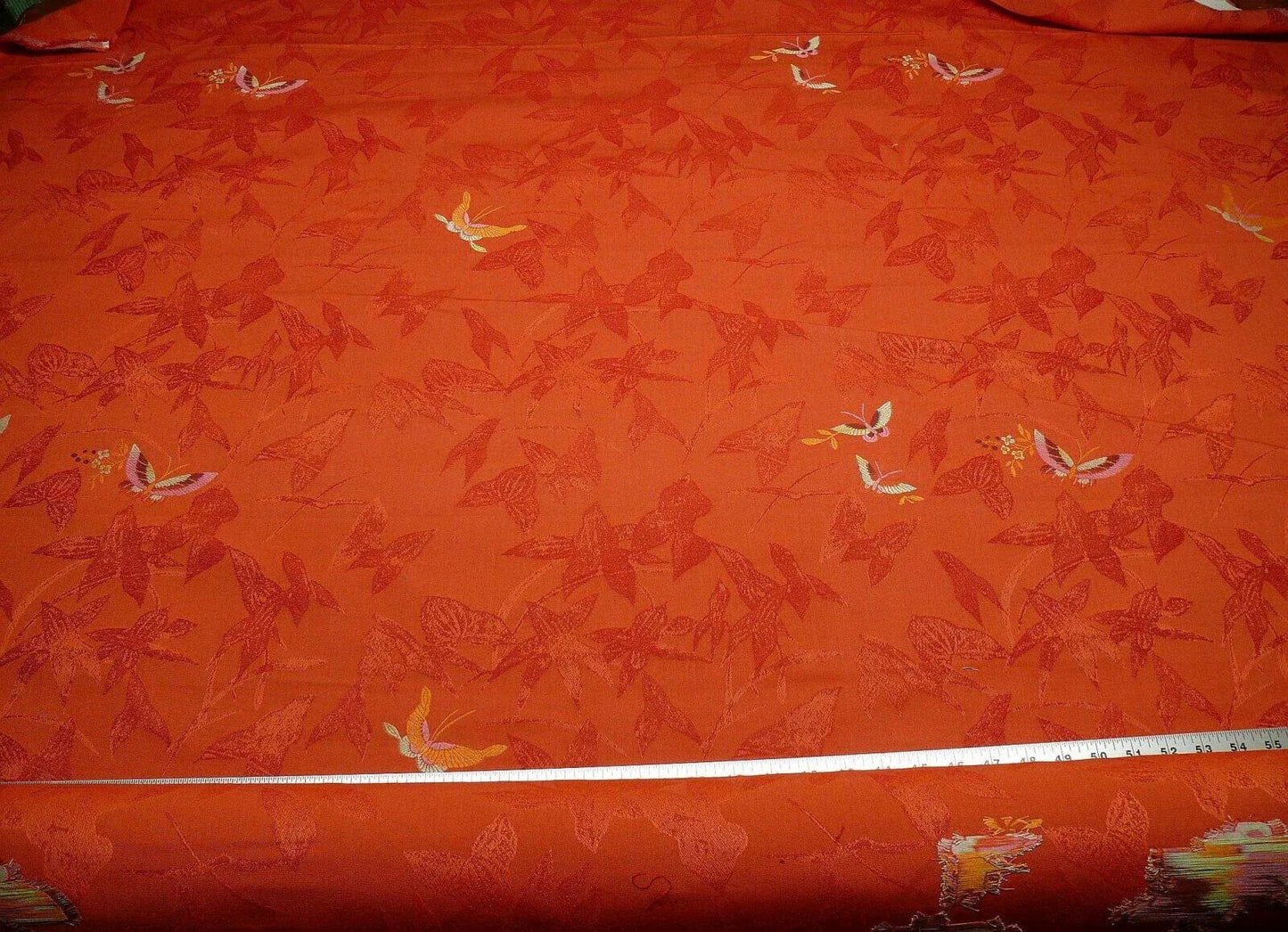 Scalamandre Papilio Coquelicot Butterfly Fil Coup MSRP USD 220/Y