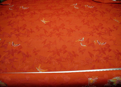 Scalamandre Papilio Coquelicot Butterfly Fil Coup MSRP USD 220/Y