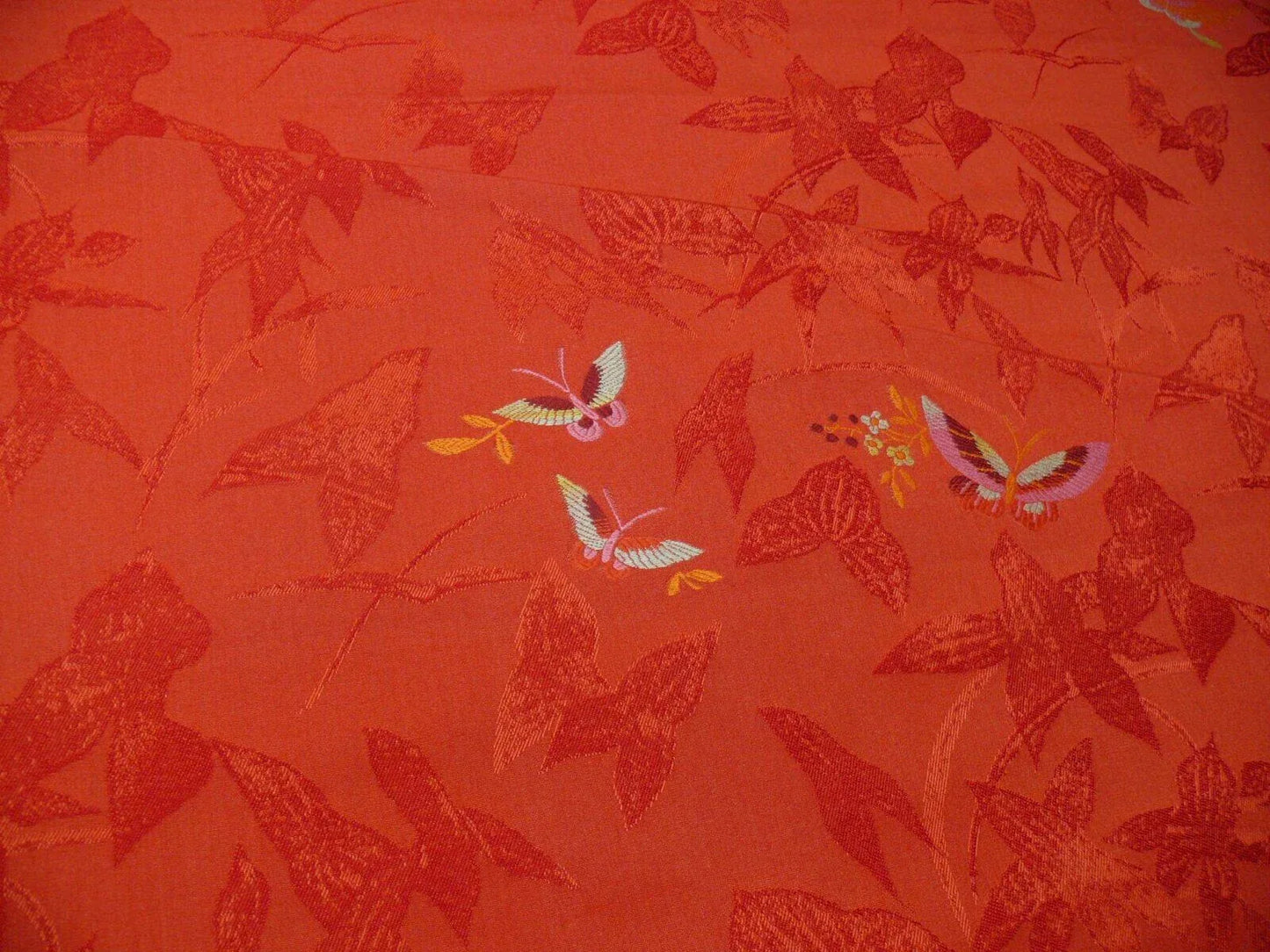 Scalamandre Papilio Coquelicot Butterfly Fil Coup MSRP USD 220/Y