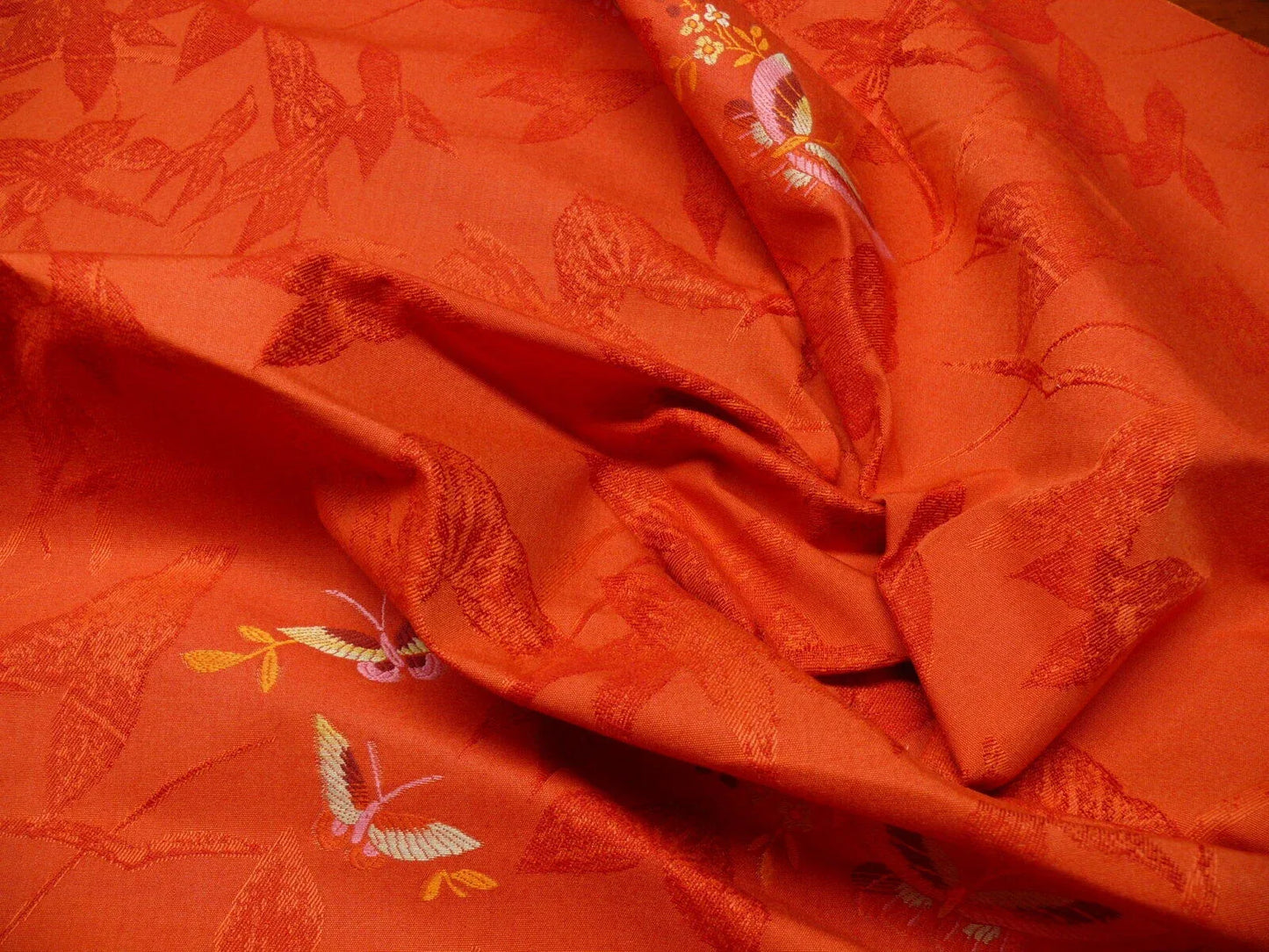 Scalamandre Papilio Coquelicot Butterfly Fil Coup MSRP USD 220/Y