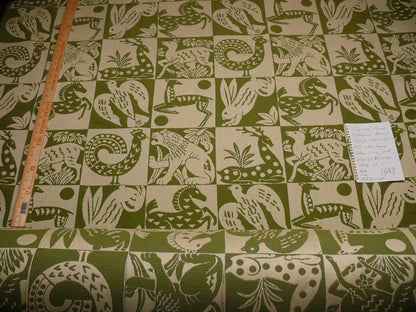 Clarence House "galeazzo" African Animal Epingle Green Lion Deer Dove Bird Hare Horse #1659