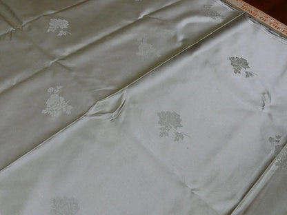 5y X 30"w Ivory White Peony Flower "ying Tai" Of Hong Kong Silk Brocade By Ying Tai Bespoke