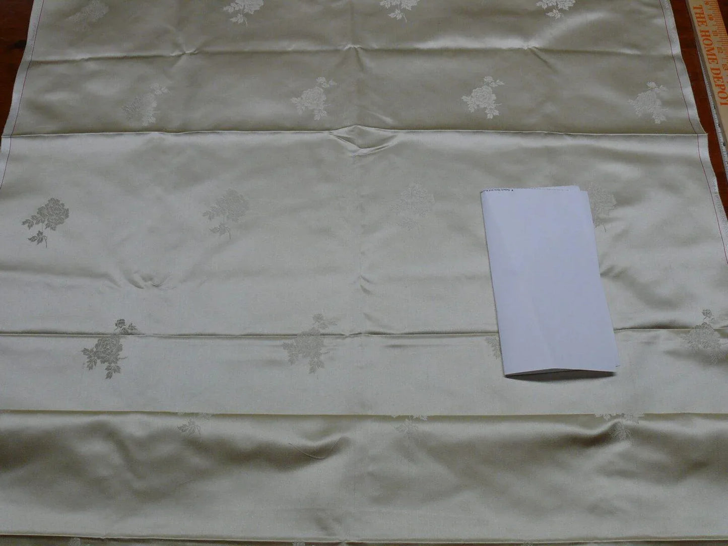 5y X 30"w Ivory White Peony Flower "ying Tai" Of Hong Kong Silk Brocade By Ying Tai Bespoke