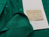 3y X 48" Emerald Green "standard" Made In Hong Kong Bamboo &amp; Winter Plum Silk Brocade By Blakely