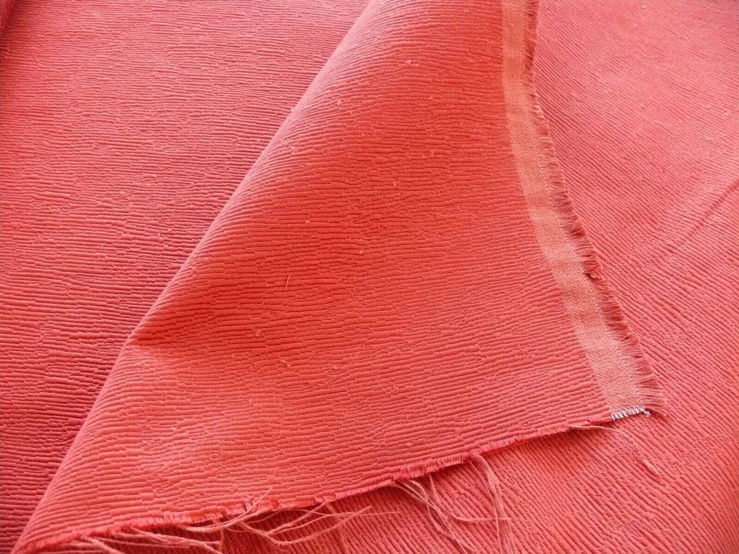 Scalamandre Breeze Coral Deep Pink Texture Heavy Texture MSRP USD 218/Y